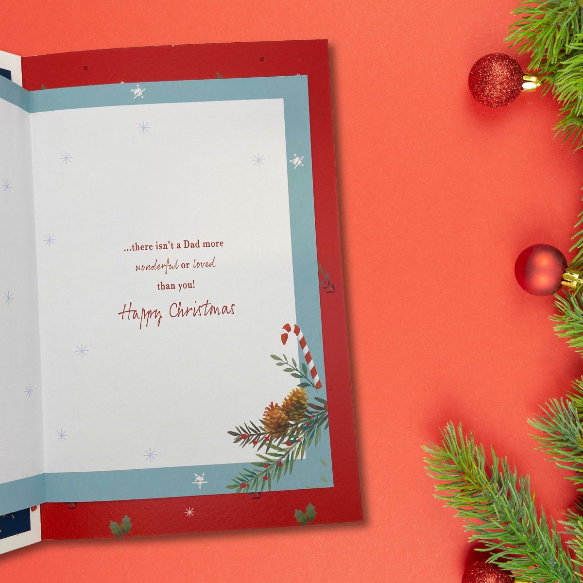 Dad Large Christmas Card - Most Especially For You
