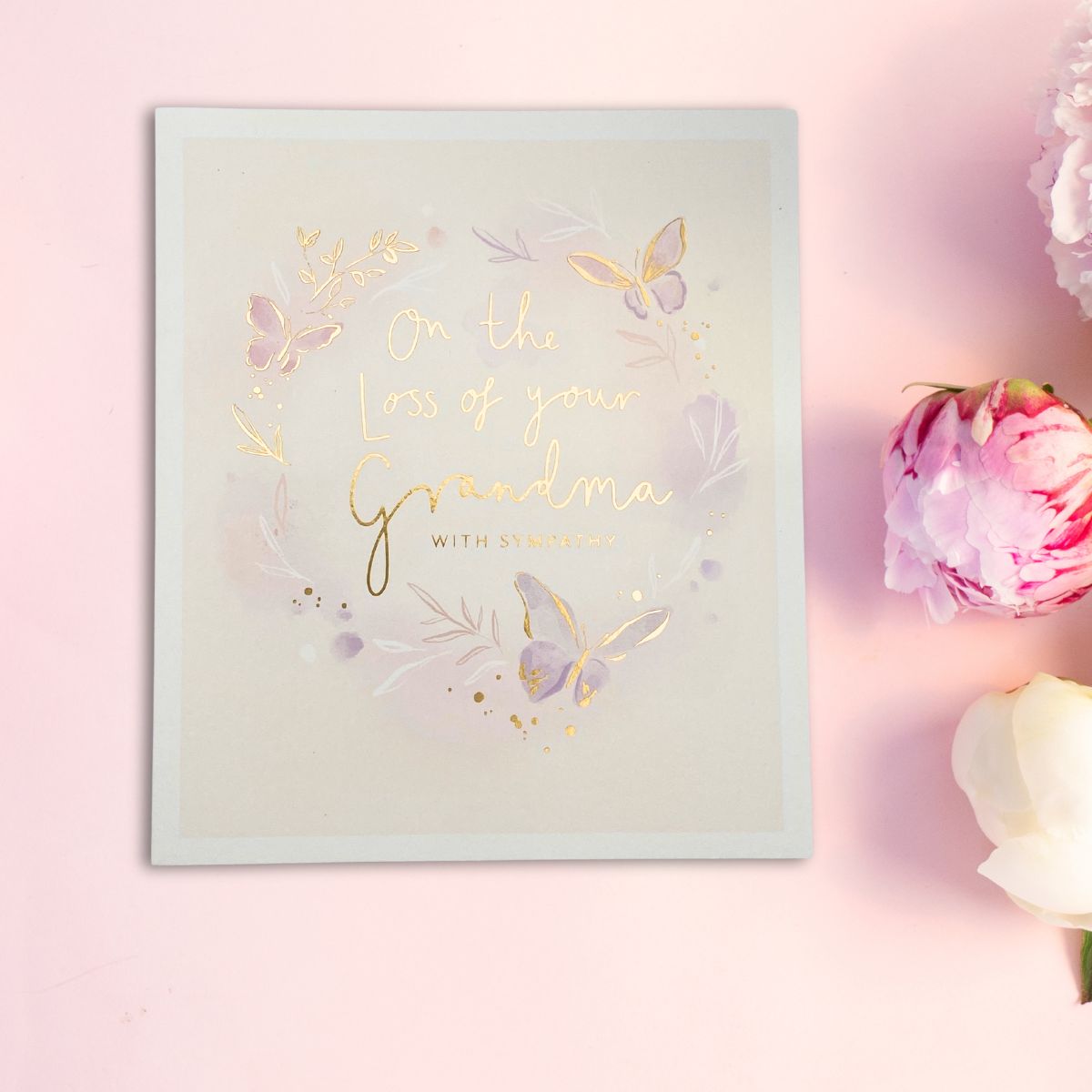 Sympathy Card Loss Of Grandma - Butterflies