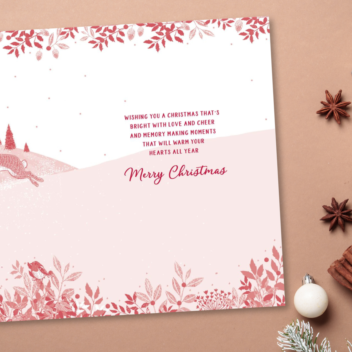 Sister & Brother-In-Law Christmas Card - Pizazz Bunnies