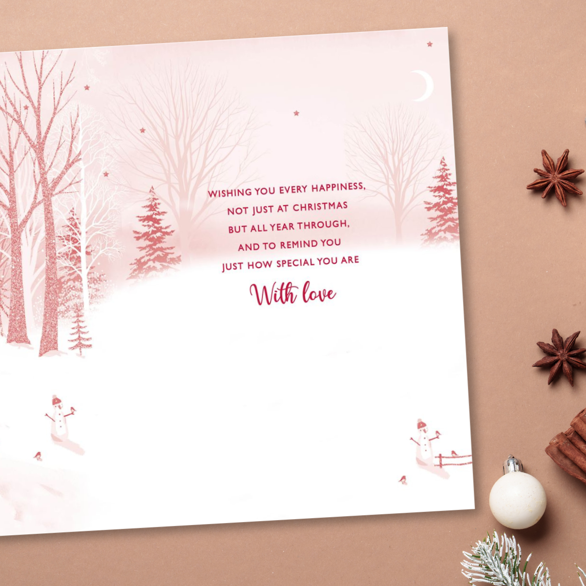 Sister Christmas Card - Snowy Stroll