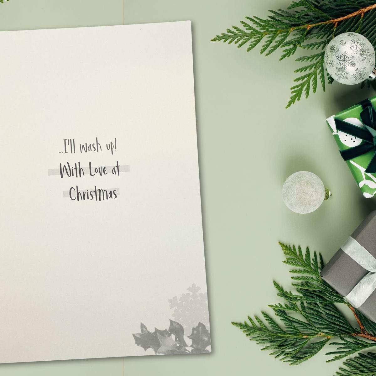 Husband Christmas Card - Quitting Hollywood Humour