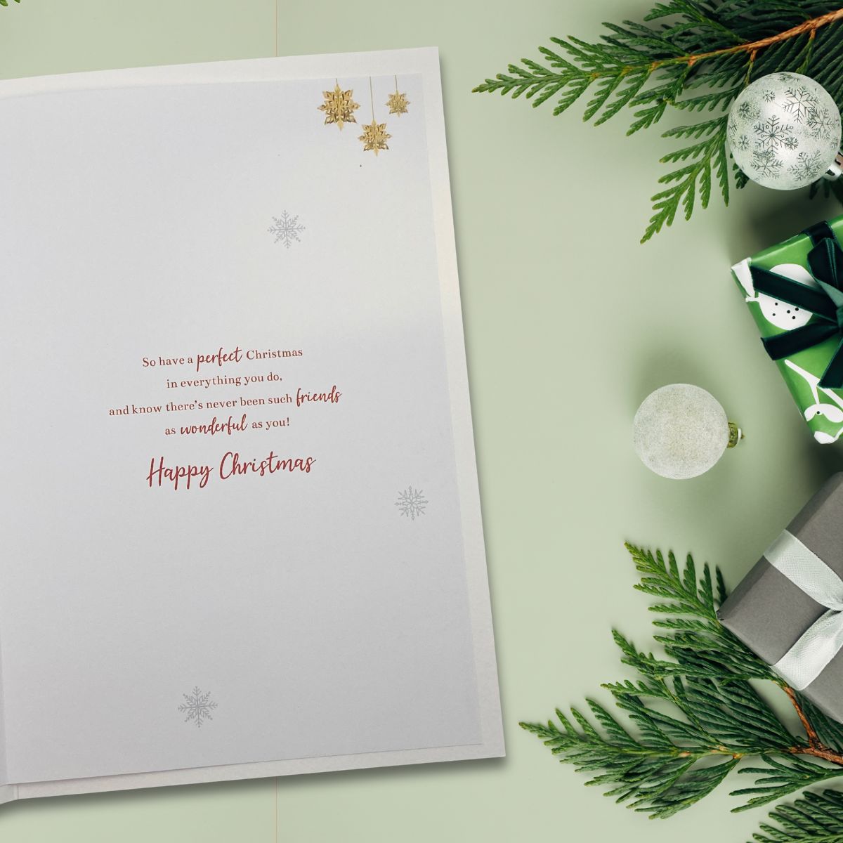 Friends Christmas Card - Essence Tree