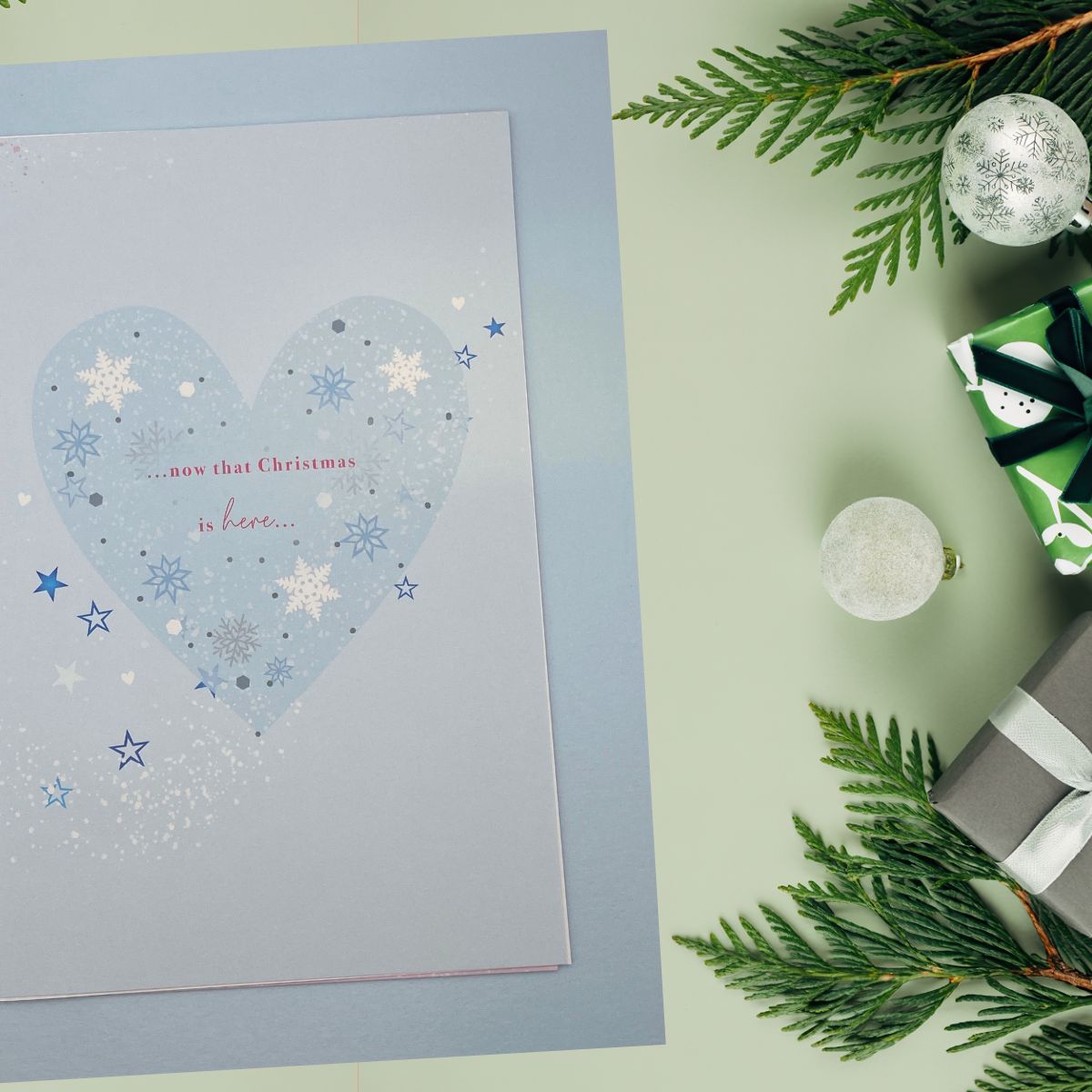 Wife Christmas Card - Large Luxury Couple In Heart