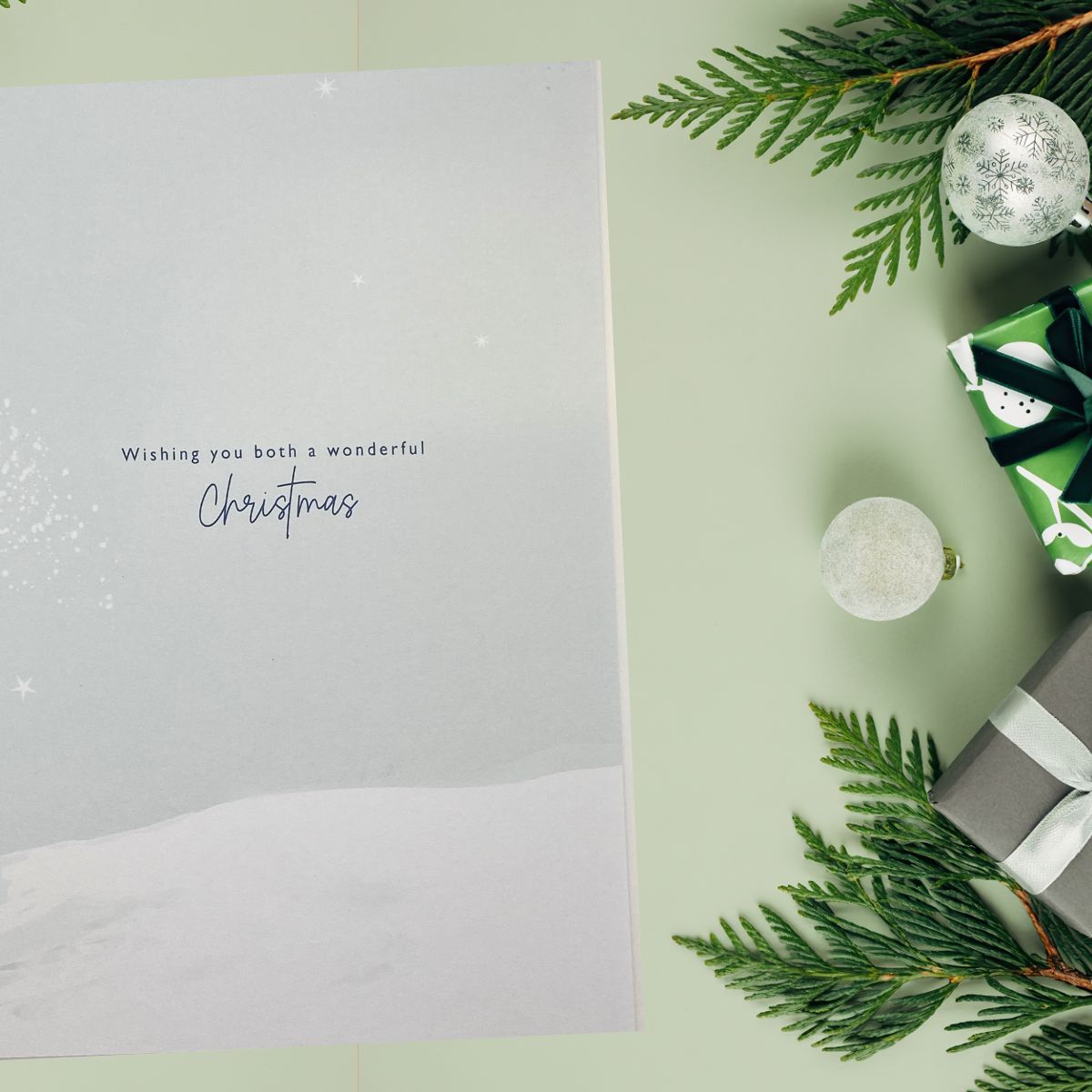 Daughter & Son-In-Law Christmas Card - Die Cut Heart