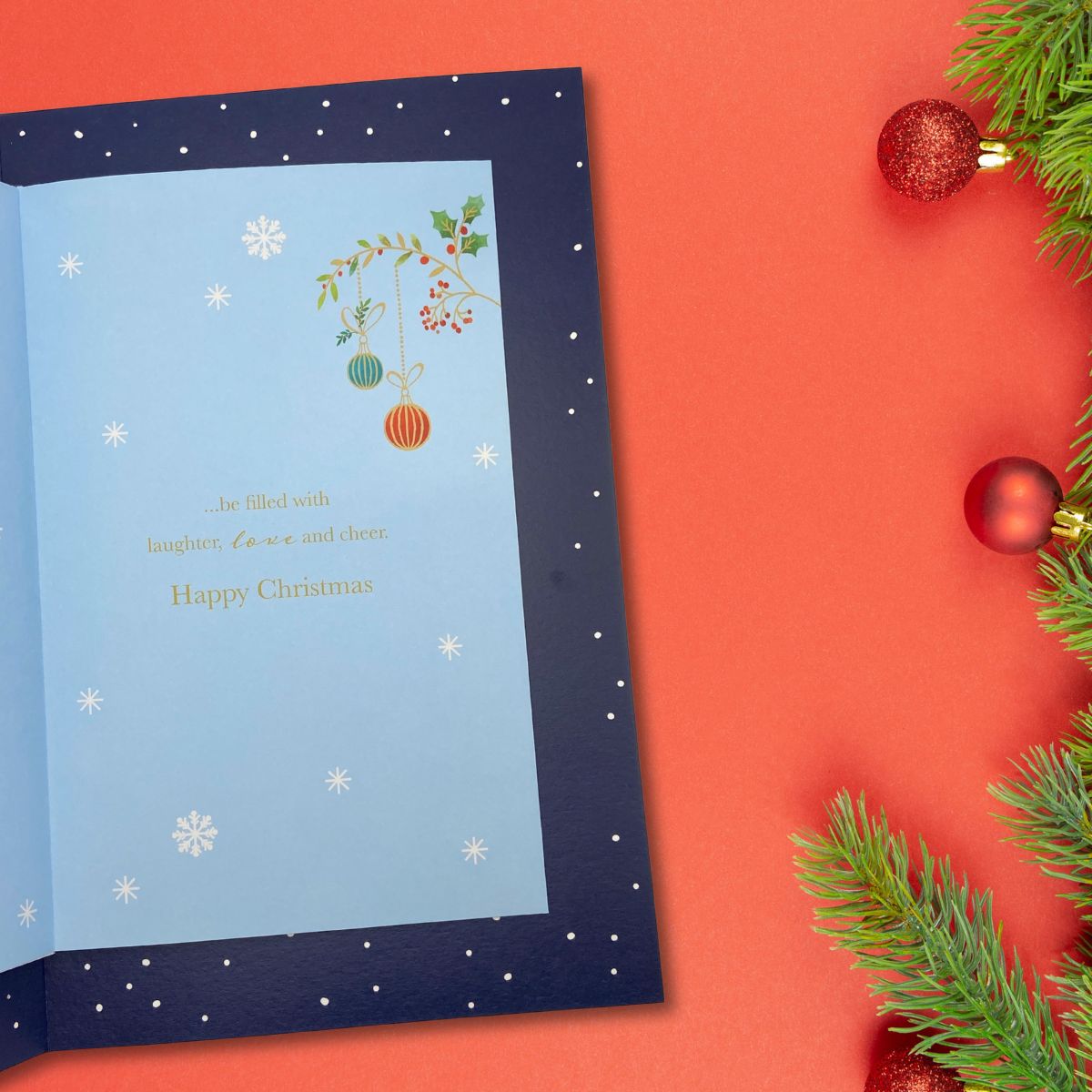 Son Large Christmas Card - Luxury Sleigh