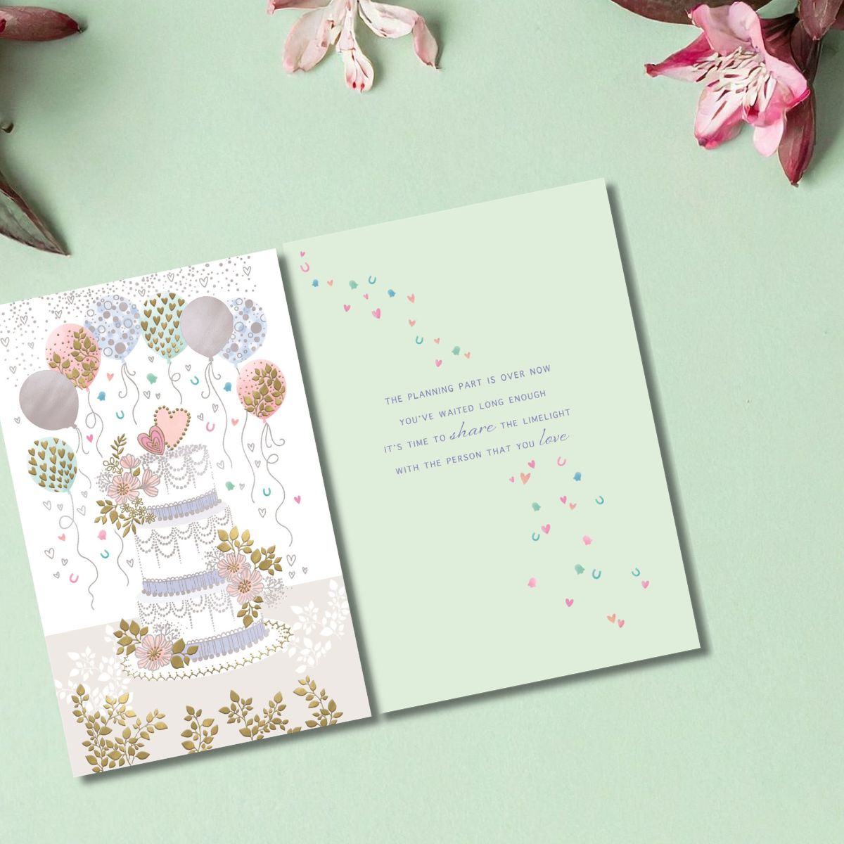 Wedding Day Card - Couple Embrace