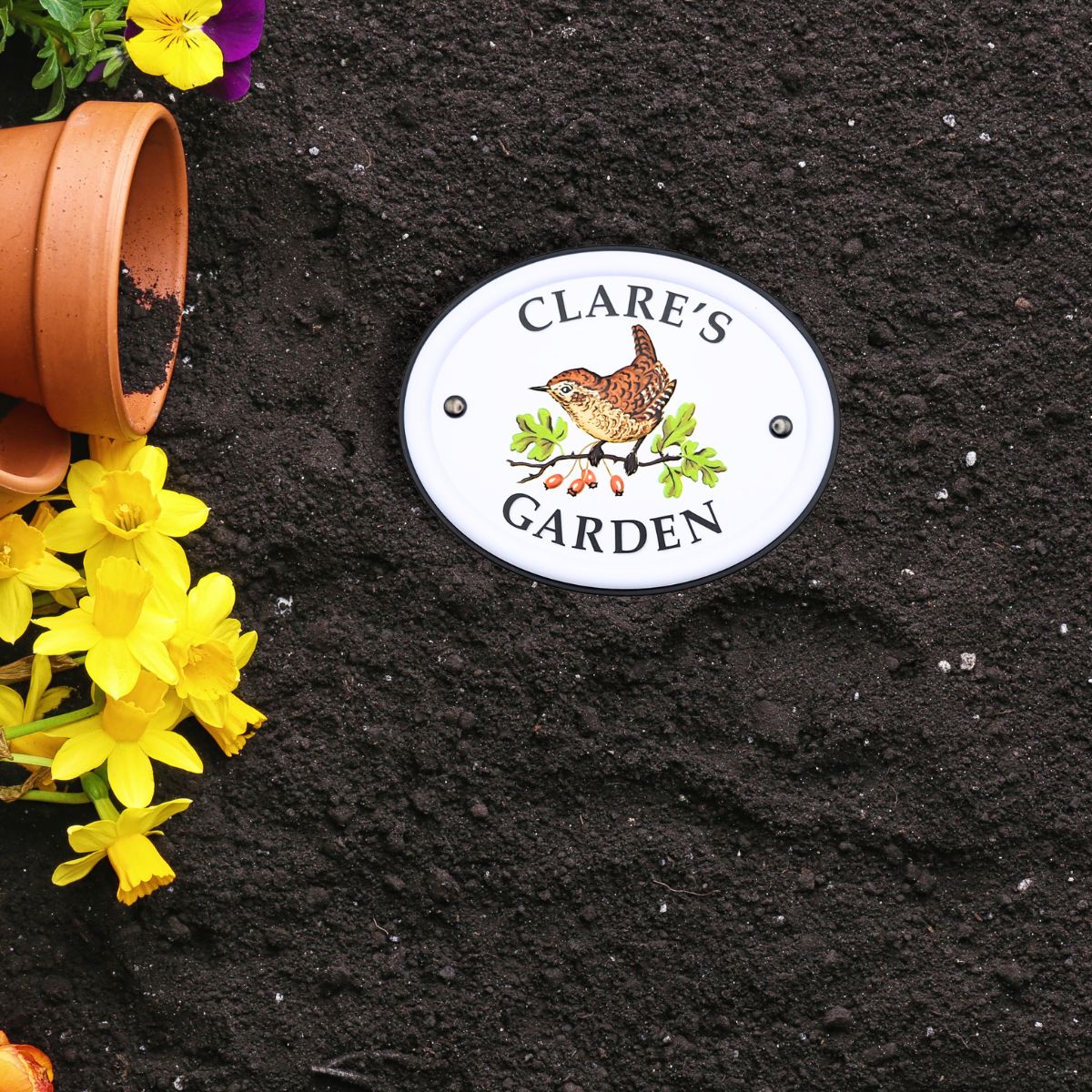 British Birds Decorative Garden Sign - Clare