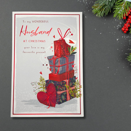 Husband Christmas Card - Skylight
