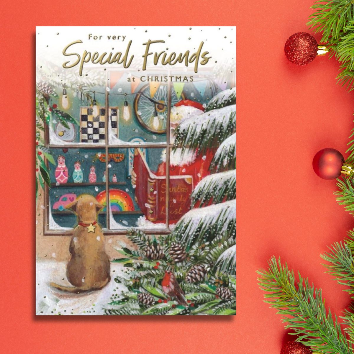 Friends Christmas Card - Just For You