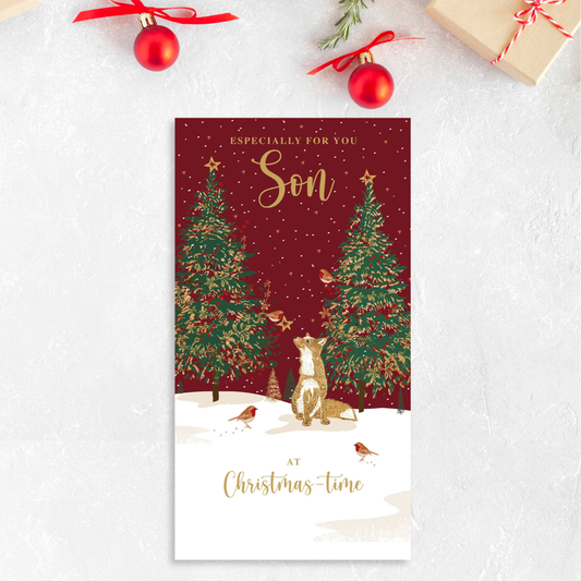 Son Christmas Card - Fox & Robin