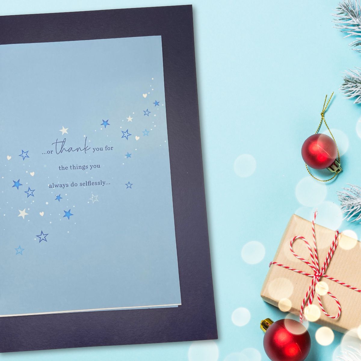 Husband Large Christmas Card - Luxury Stag