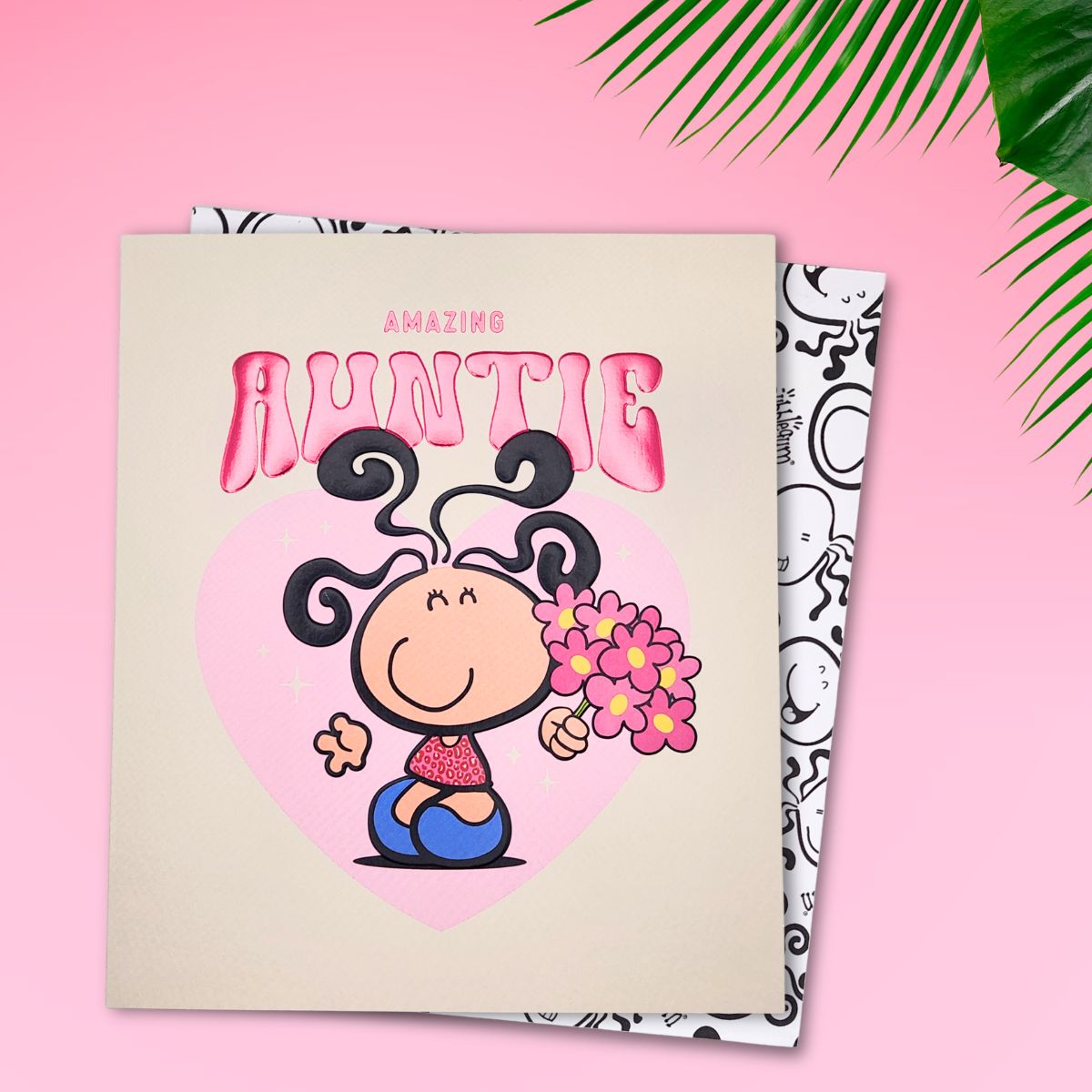 Auntie Birthday Card - Bubblegum