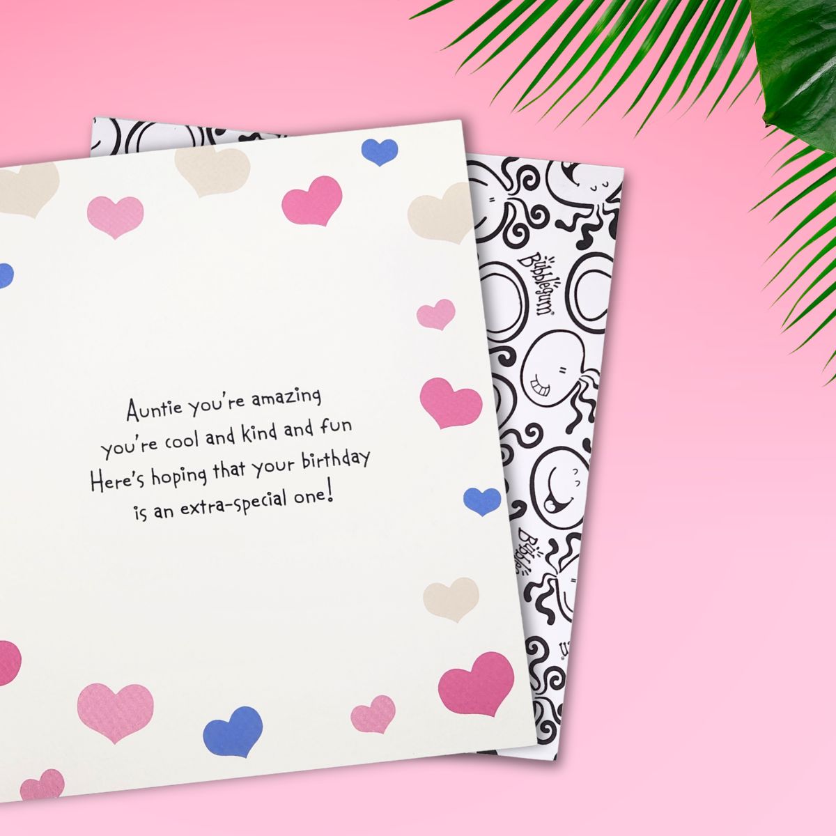 Auntie Birthday Card - Bubblegum