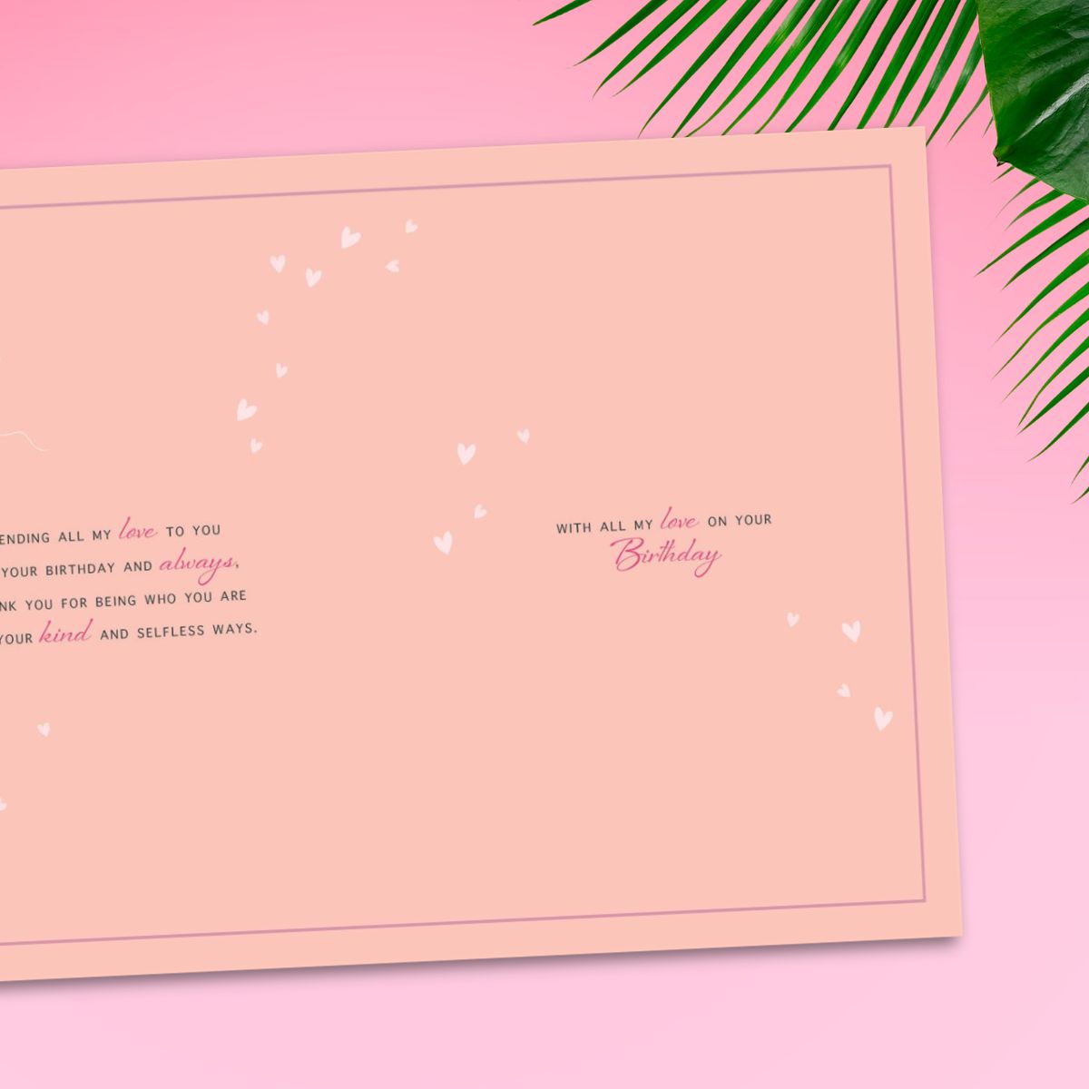 Fiancee Birthday Card - Shimmer