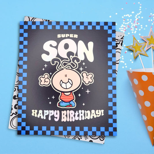 Son Birthday Card - Bubblegum