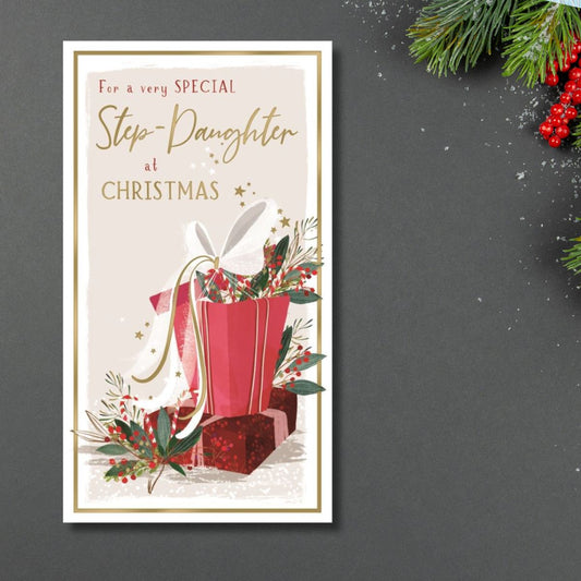 Step-Daughter Christmas Card - Skylight Gifts