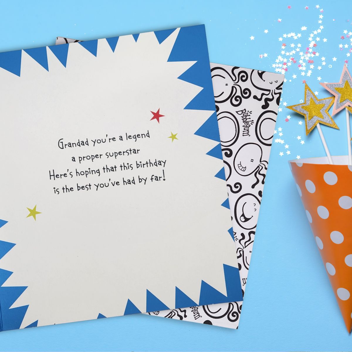 Grandad Birthday Card - Bubblegum Super Grandad