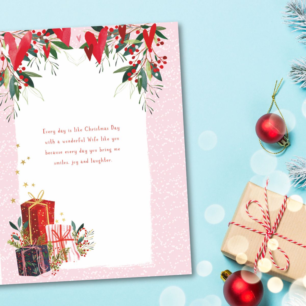 Wife Boxed Christmas Card - Skylight Gifts