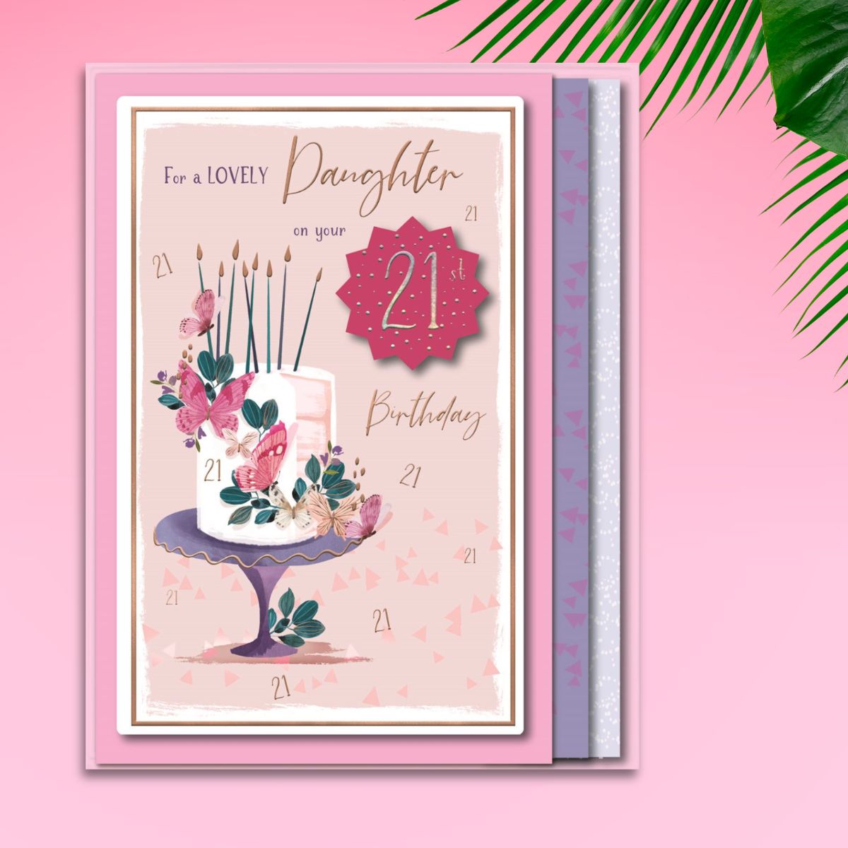 Daughter 21st Birthday Boxed Card - Skylight Cake
