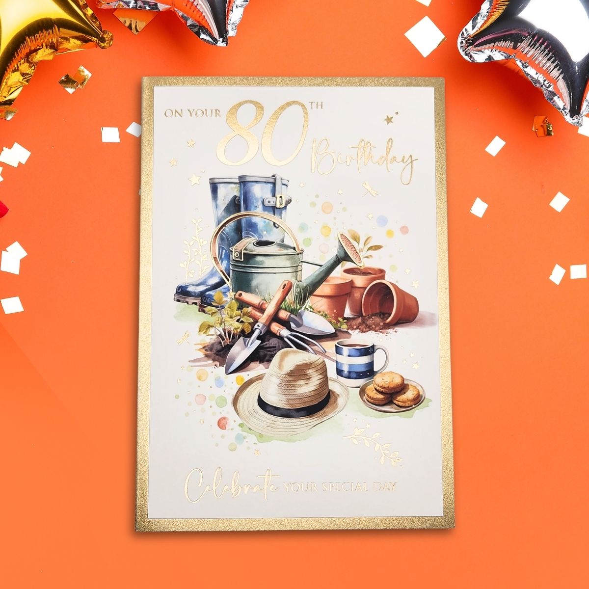 80th Birthday Card - Gardener's World