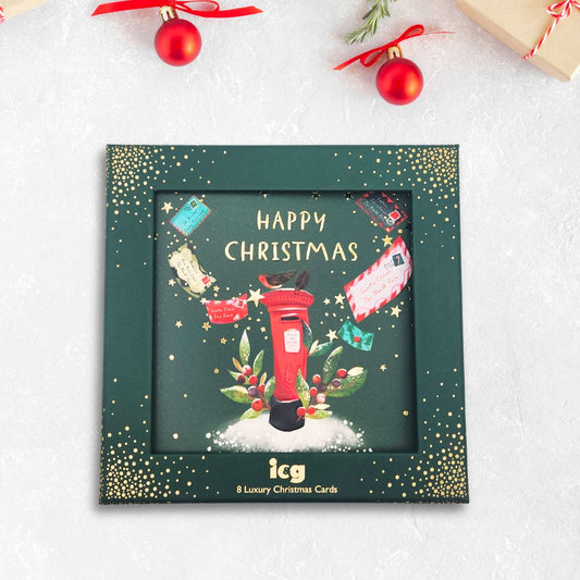 8 x Christmas Cards In Box - Big World Little Things Letterbox