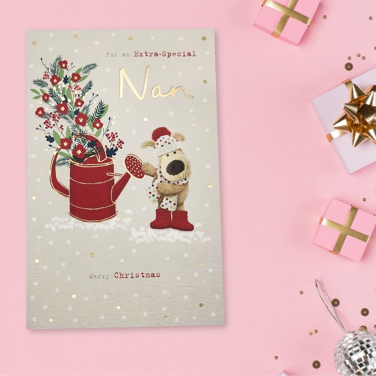 Nan Christmas Card - Boofle Bear