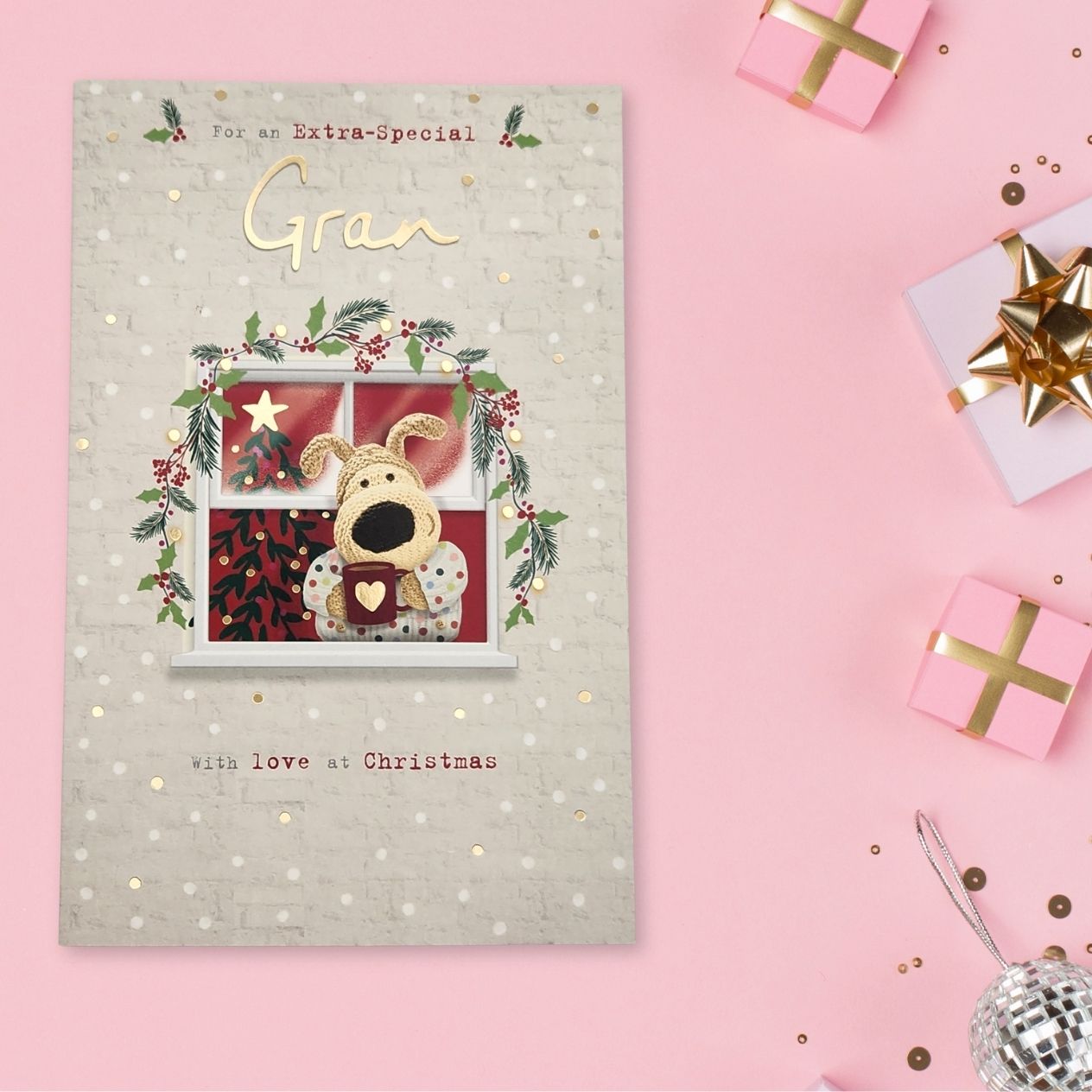 Gran Christmas Card - Boofle Bear