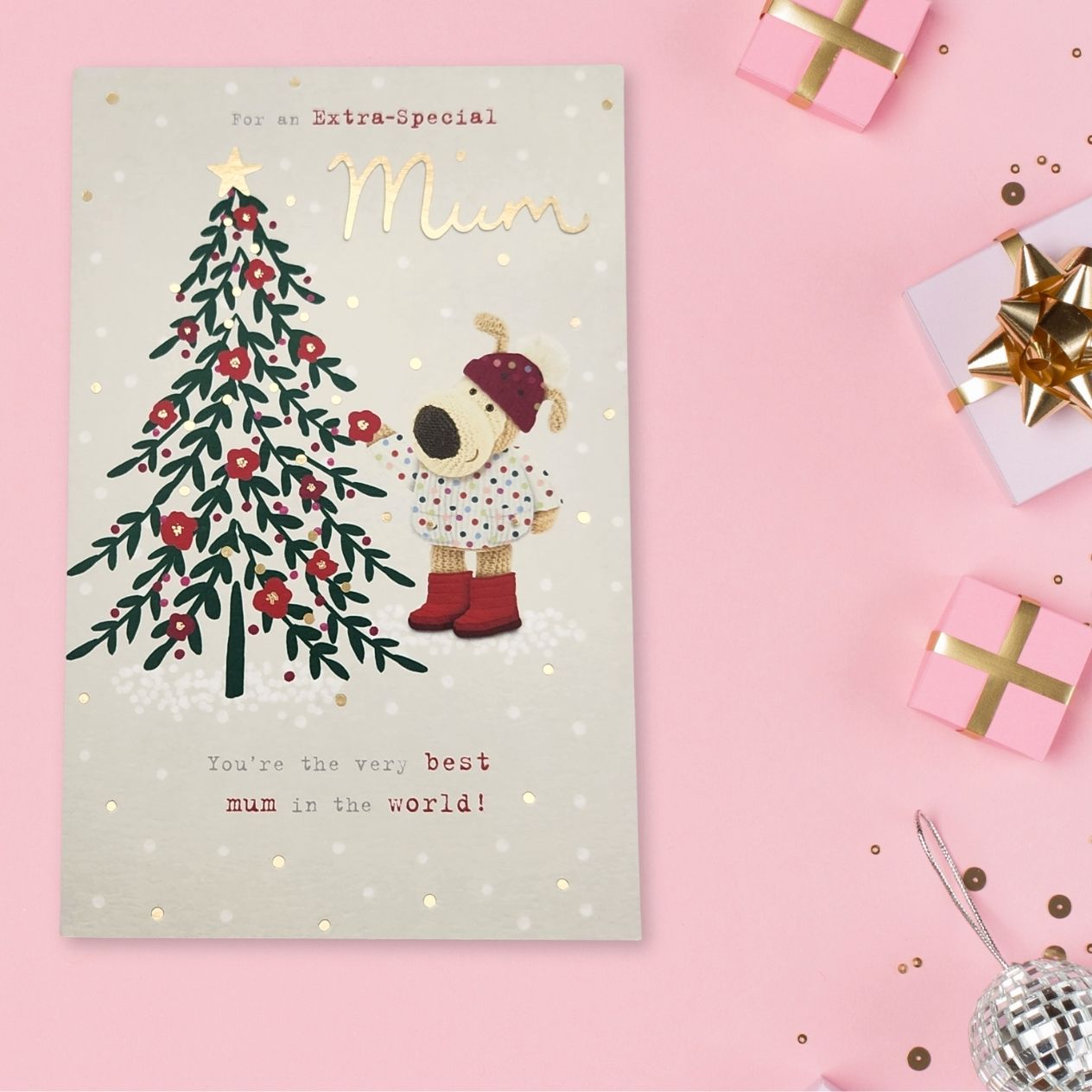 Mum Christmas Card - Boofle Bear
