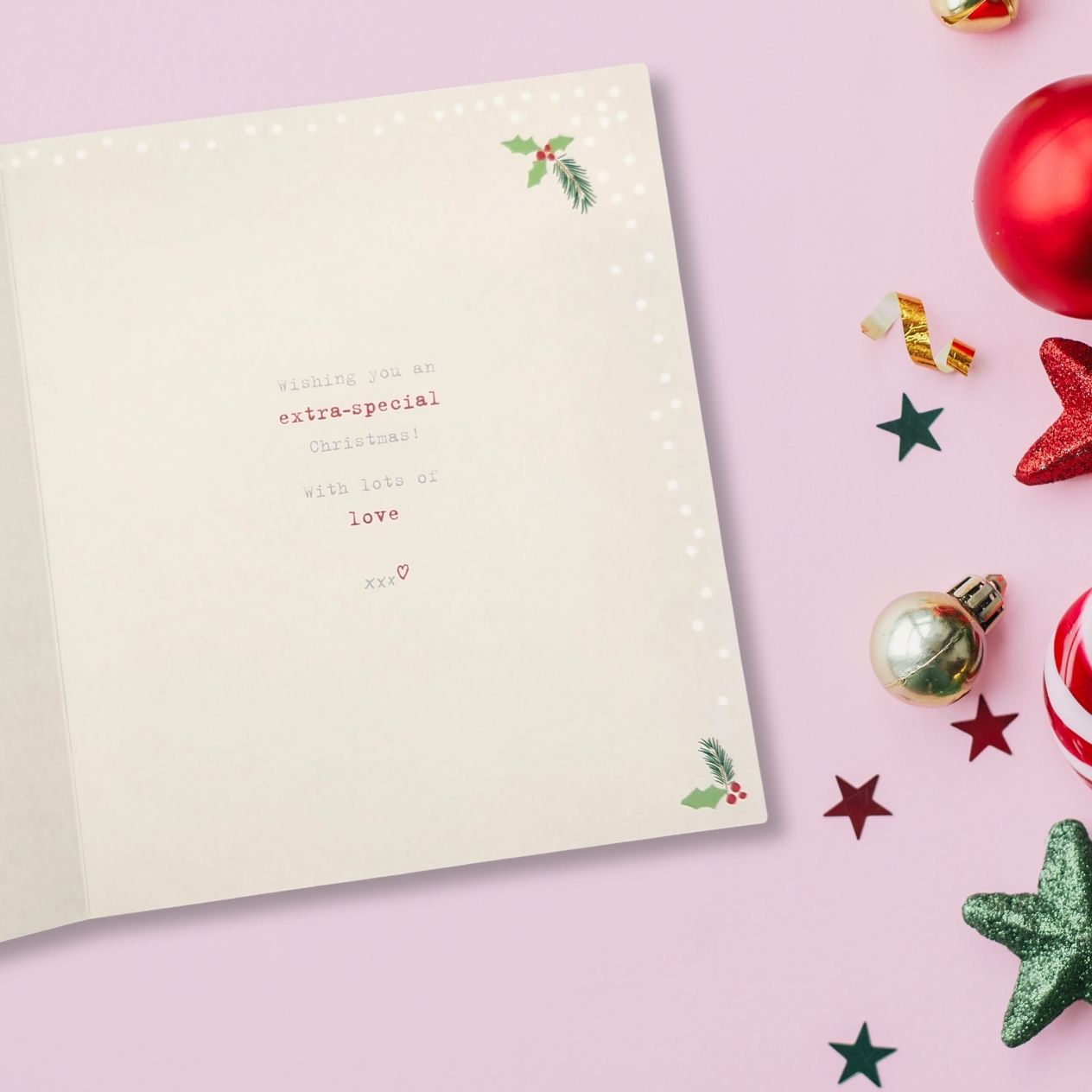 Granddaughter Christmas Card - Boofle Bear