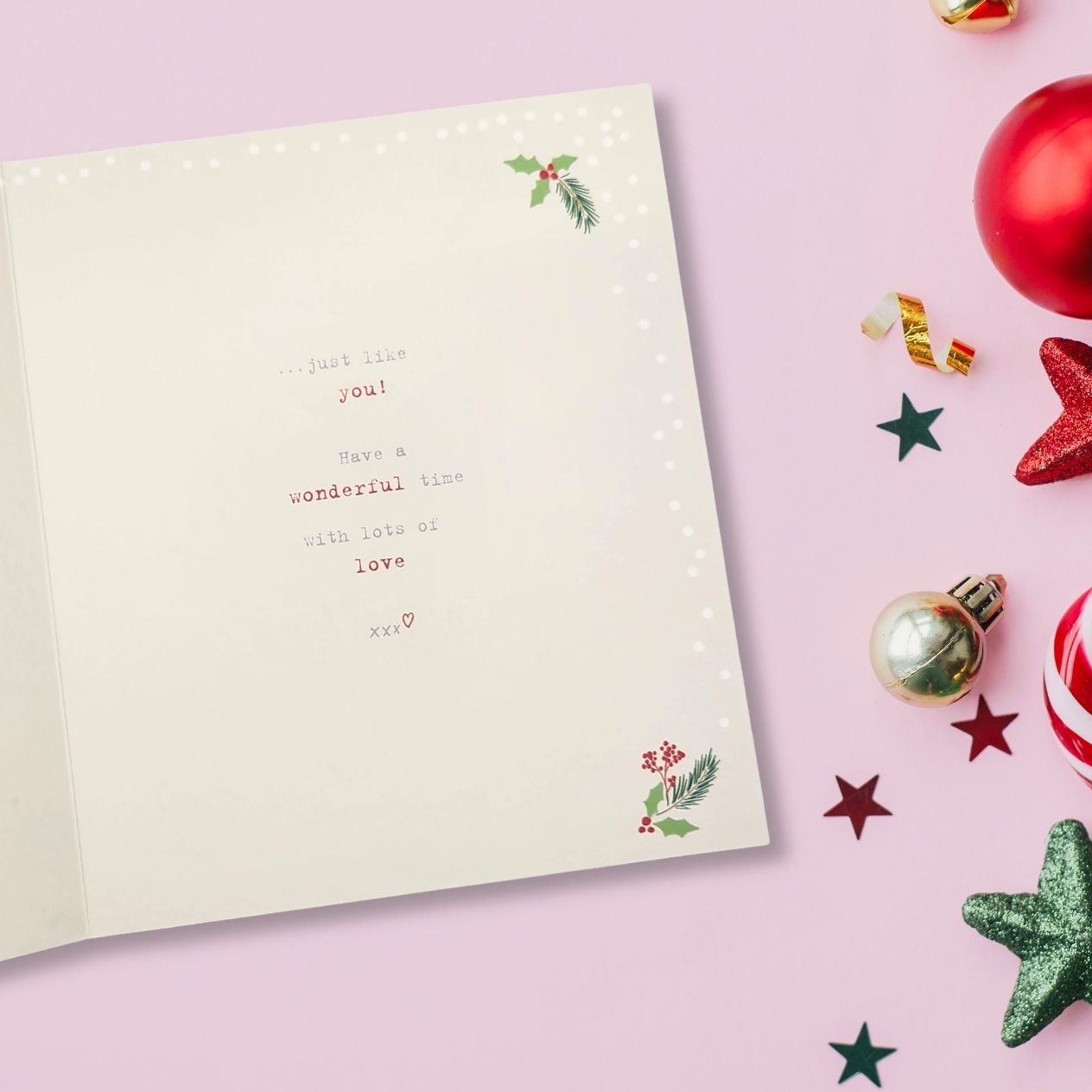 Daughter Christmas Card - Boofle Bear
