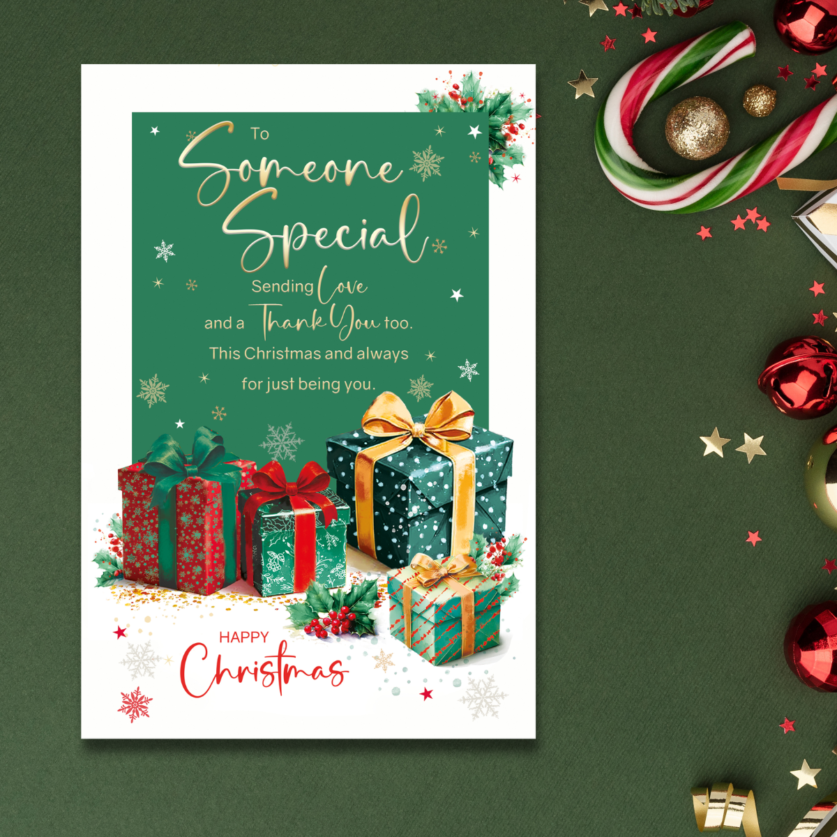 Someone Special Christmas Card - Sending Love