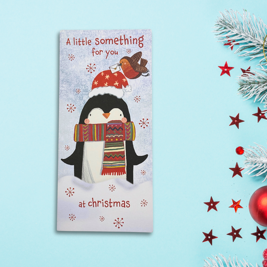 Money Wallet Christmas - Wrapped Up Penguin