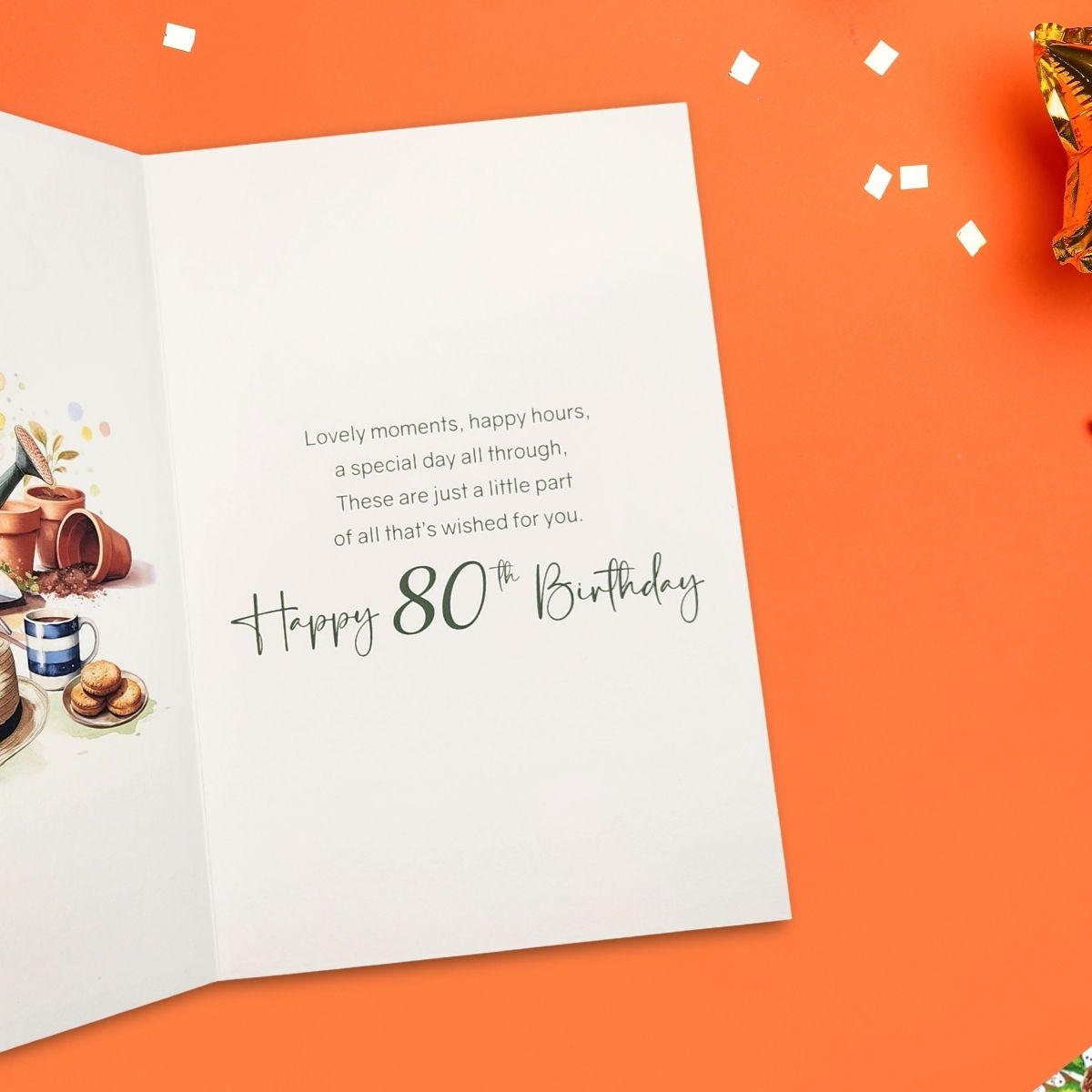 80th Birthday Card - Gardener's World