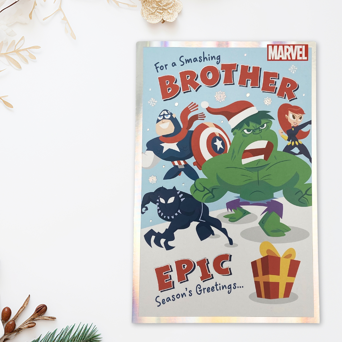 Brother Christmas Card - Marvel