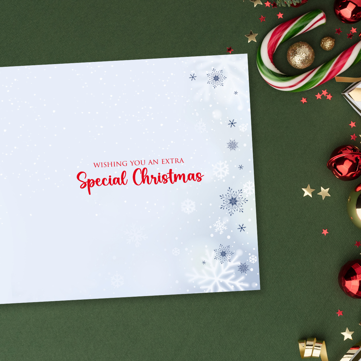 Open Christmas Card - Santa's On His Way