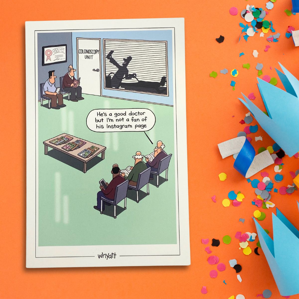 Traces Of Nuts Funny Card - Colonoscopy Unit