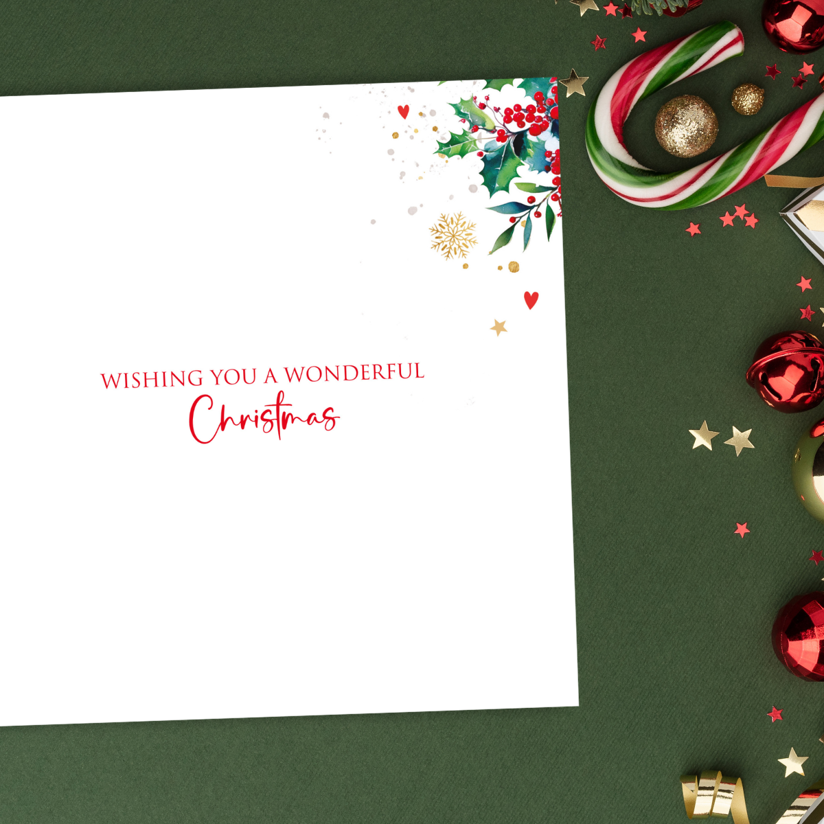 Open Christmas Card - Gin Gift