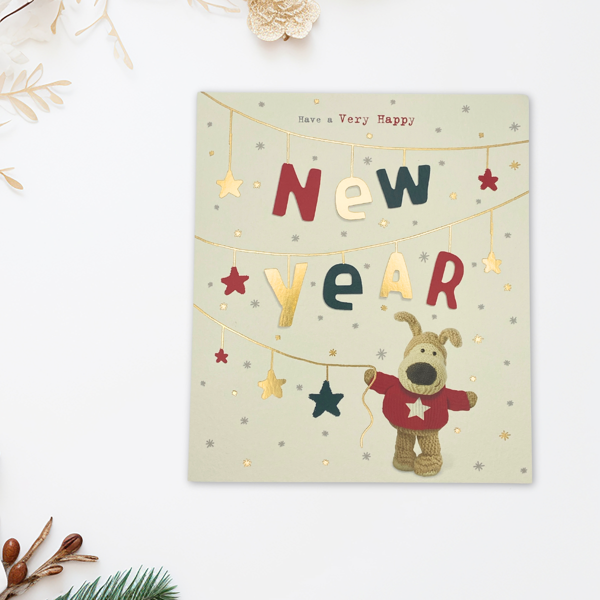 Happy New Year Card - Boofle Bear