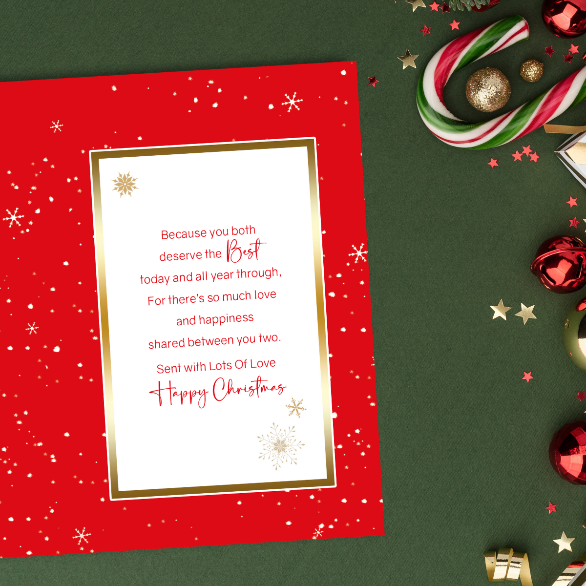Daughter & Son-In-Law Christmas Card - Snowy Postbox
