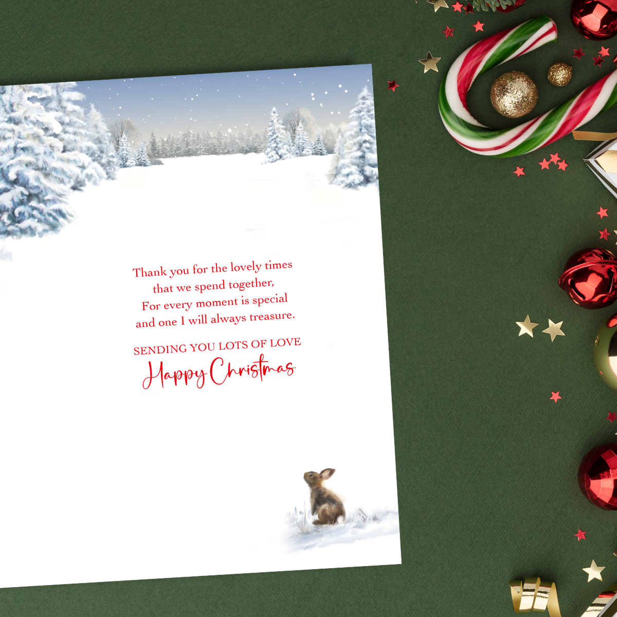 Gran Christmas Card - Woodland Tree