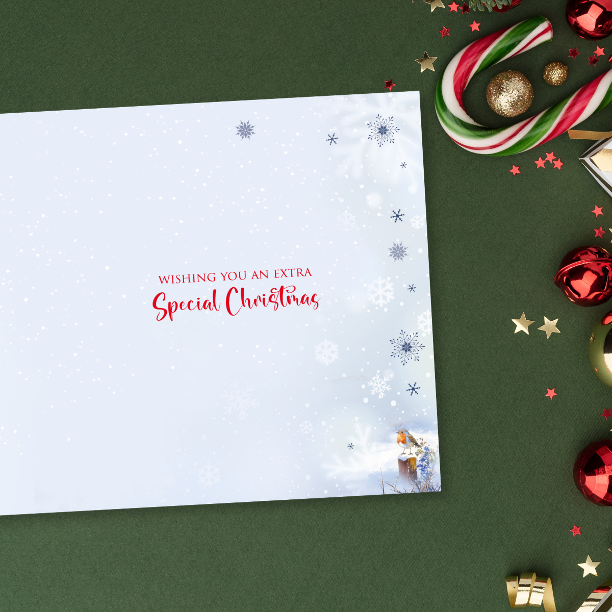Open Christmas Card - Donkeys At The Gate