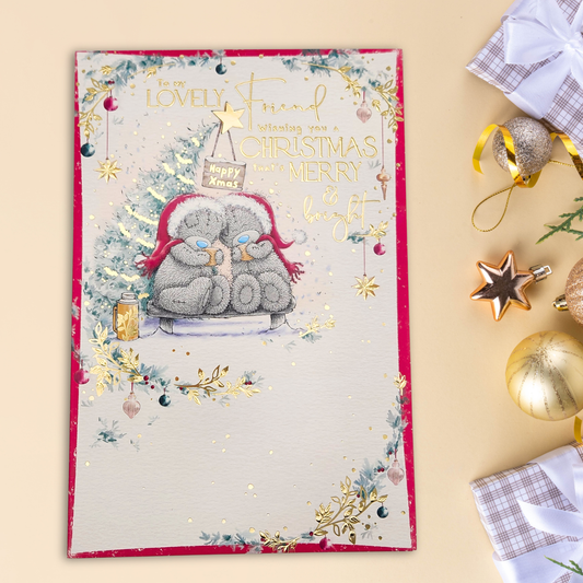 Friend Christmas Card - Me To You Bear & Hot Chocolate