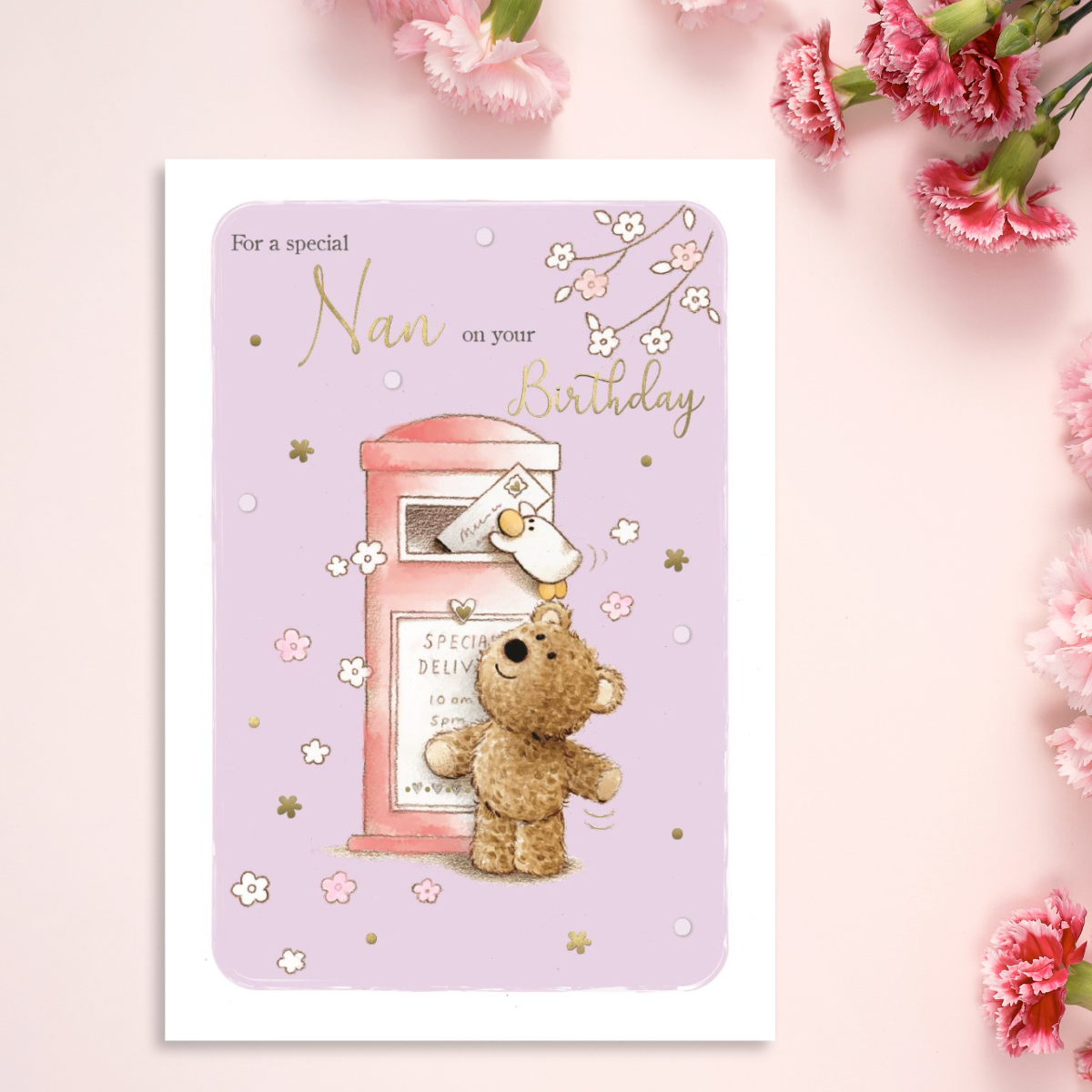 Nan Birthday Card - Barley Bear Postbox
