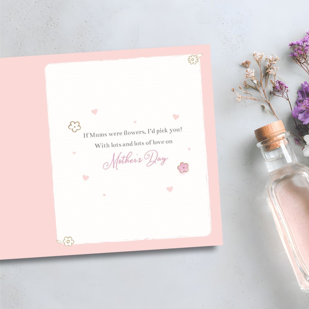 Mummy Mother's Day Card - Barley Bear & Flower