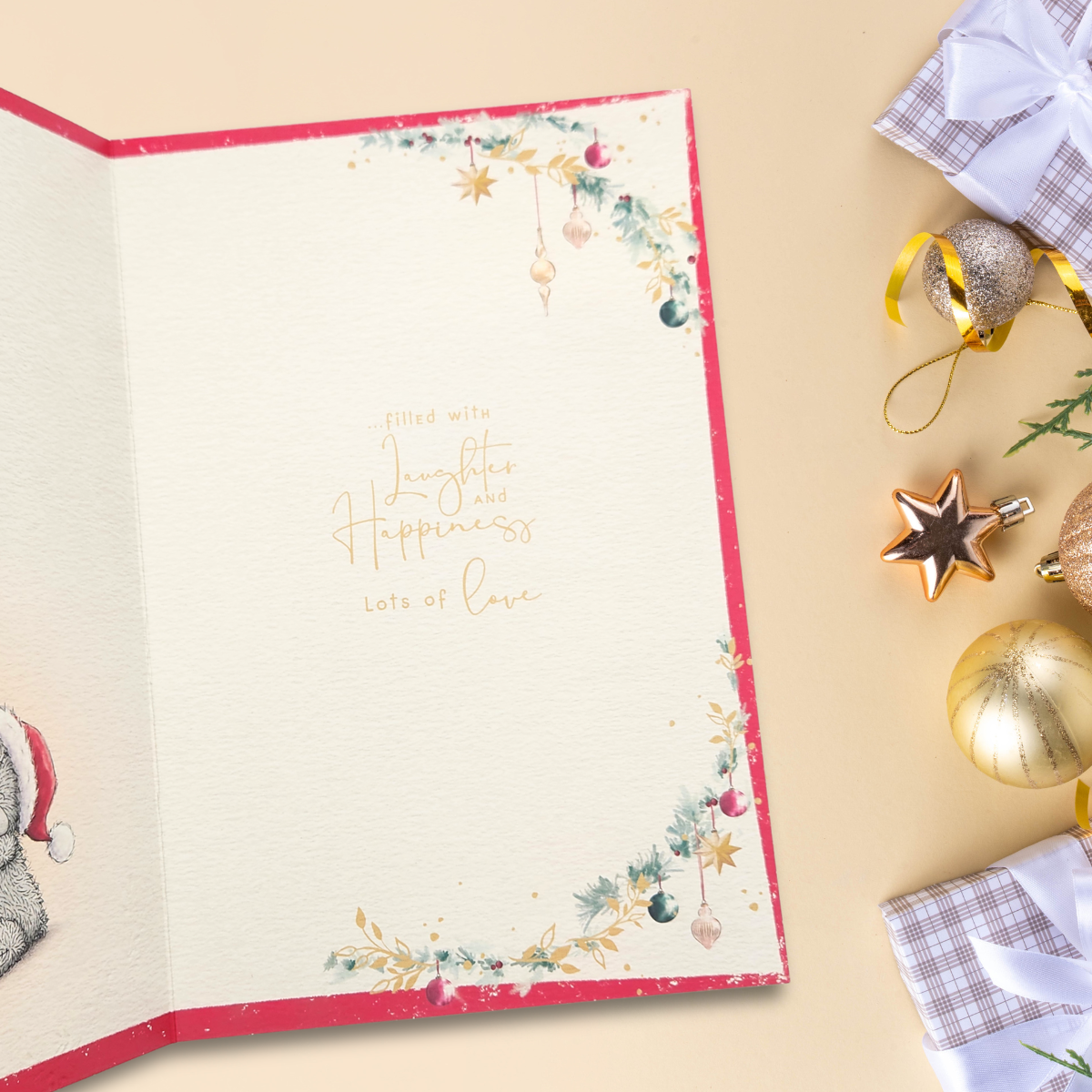 Boyfriend Christmas Card - Me To You Bears With Heart & Key