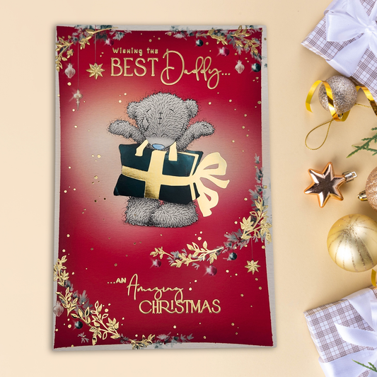 Daddy Christmas Card - Me To You Tree Gift