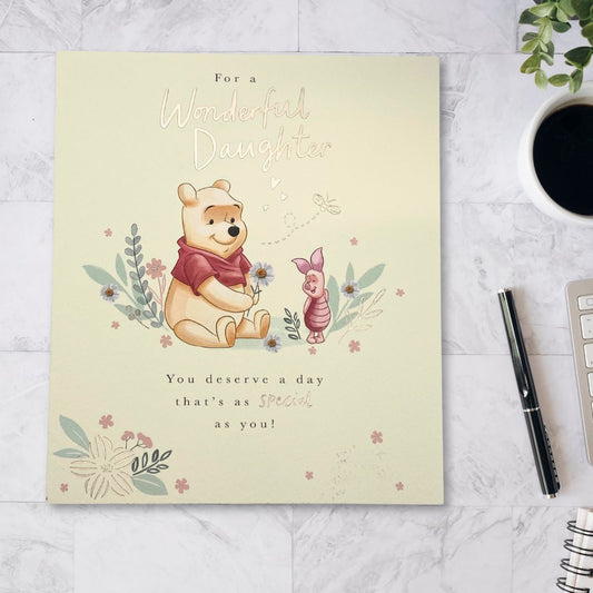 Daughter Birthday Card - Winnie The Pooh