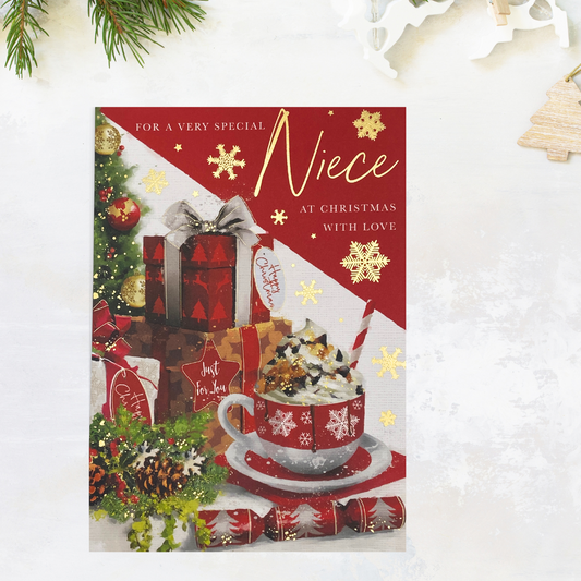 Niece Christmas Card - Heritage Hot Chocolate & Gifts