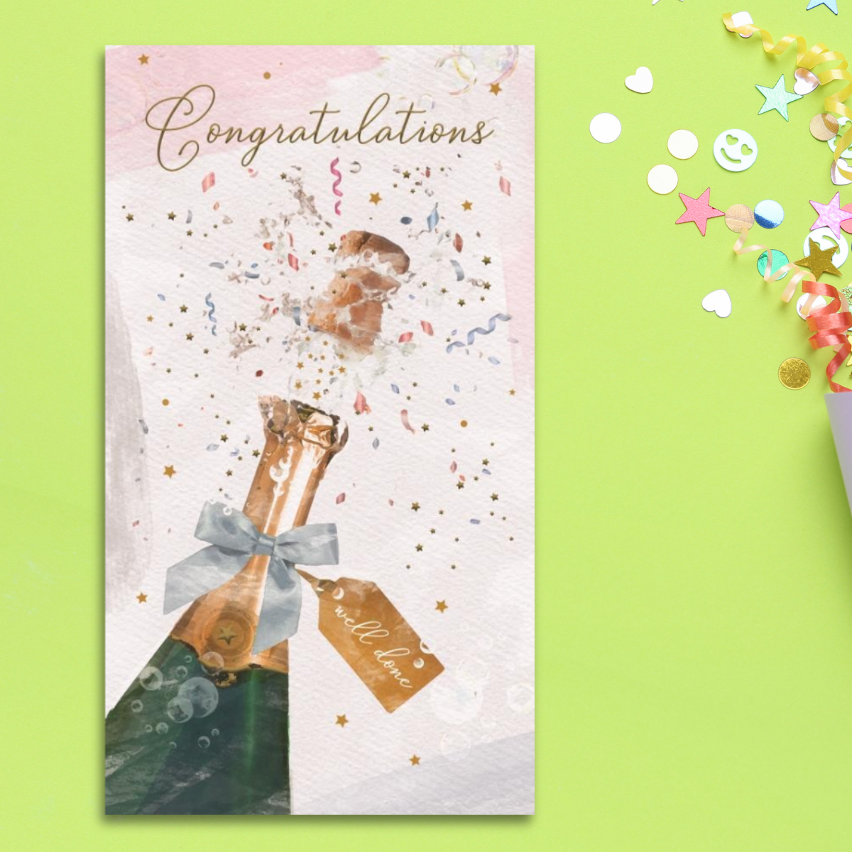 Congratulations Card - Brighstone Champagne Pop!