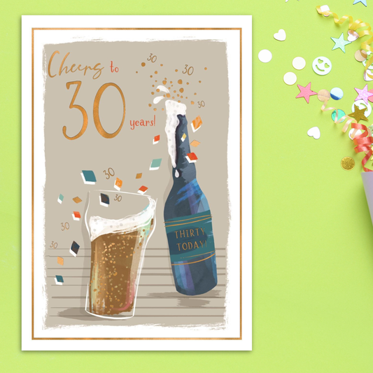 30th Birthday Card - Skylight Beer